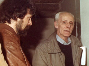 Raúl Perez e Cesariny em Março de 1983