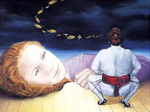 Object of Rare Beauty, Margarida Kendall, 2002, Acrylic with oil pastel on paper
