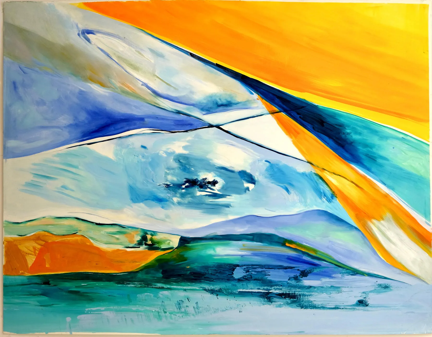 Aresta III, Ana Sério, 2019, Oil on paper