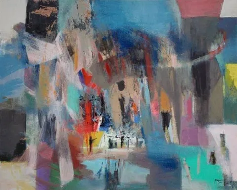 Camp Finnegan, Deolinda Fonseca, 2009, Oil on canvas