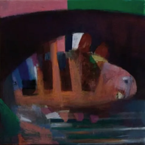 Dúvida de Darwin, Deolinda Fonseca, 2006, Oil on canvas