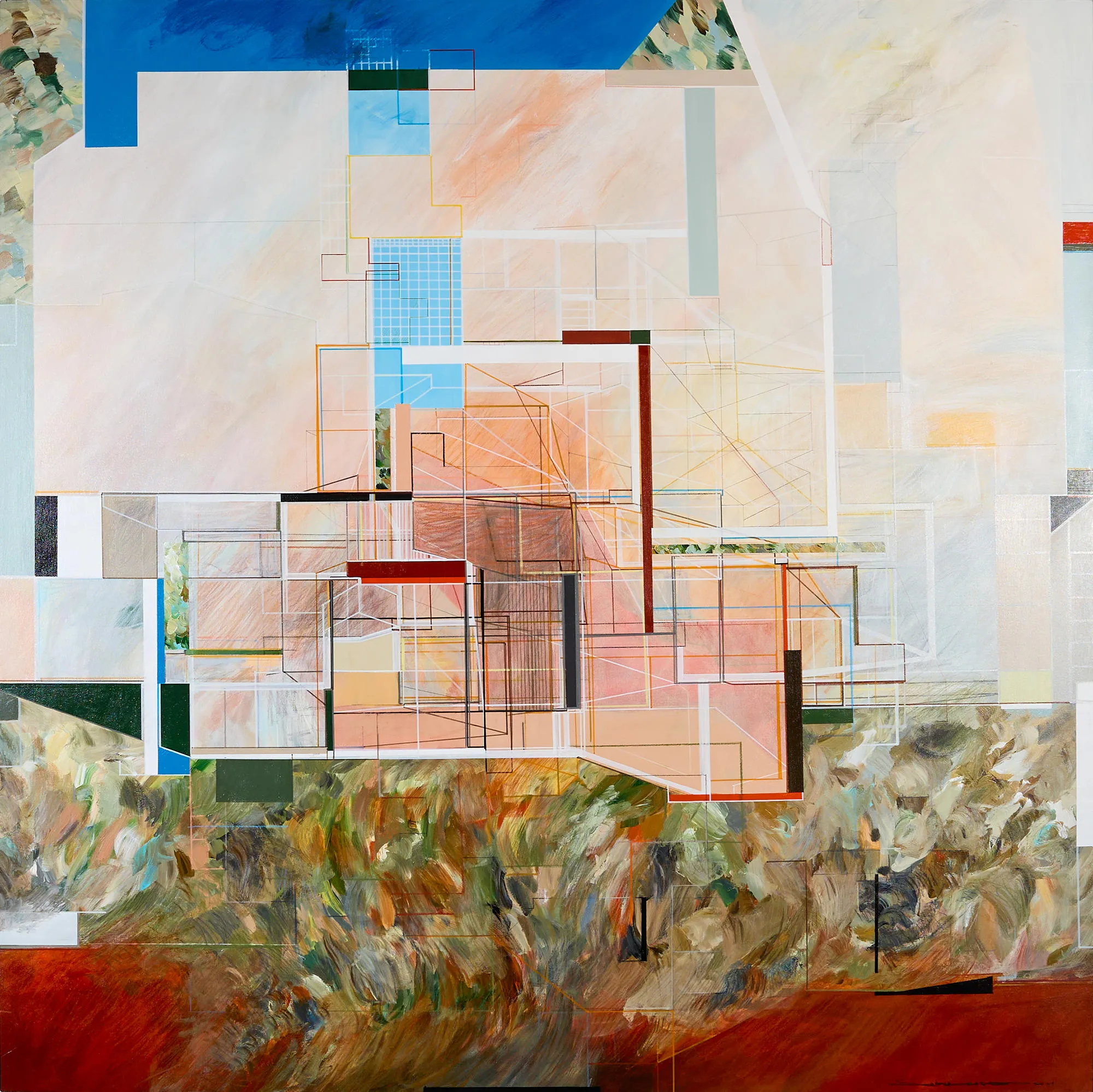 PROMPT / Not a Landscape / 01, Susana Chasse, 2026, Mixed media on canvas