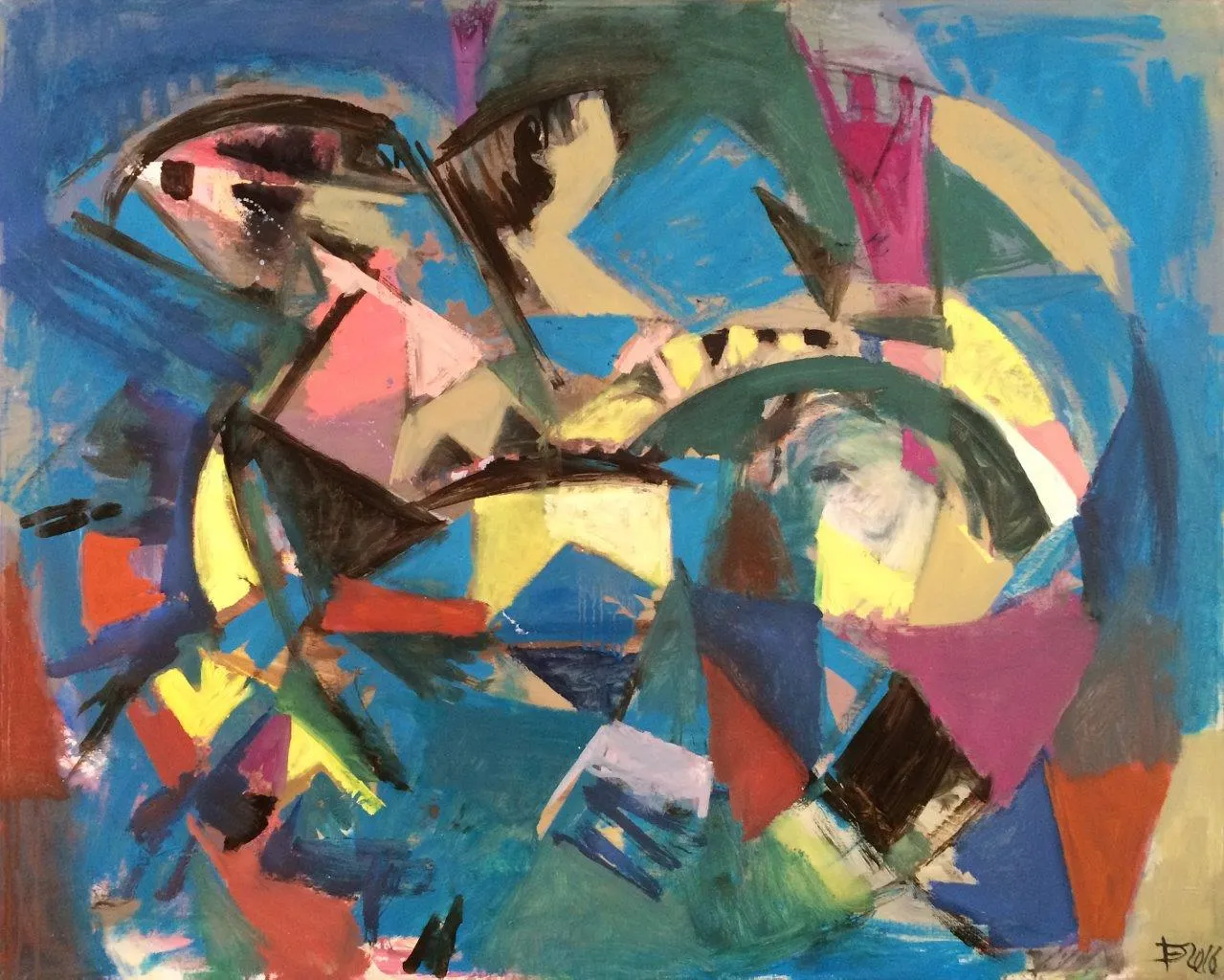 Sarcasmopolitic, Deolinda Fonseca, 2016, Oil on canvas