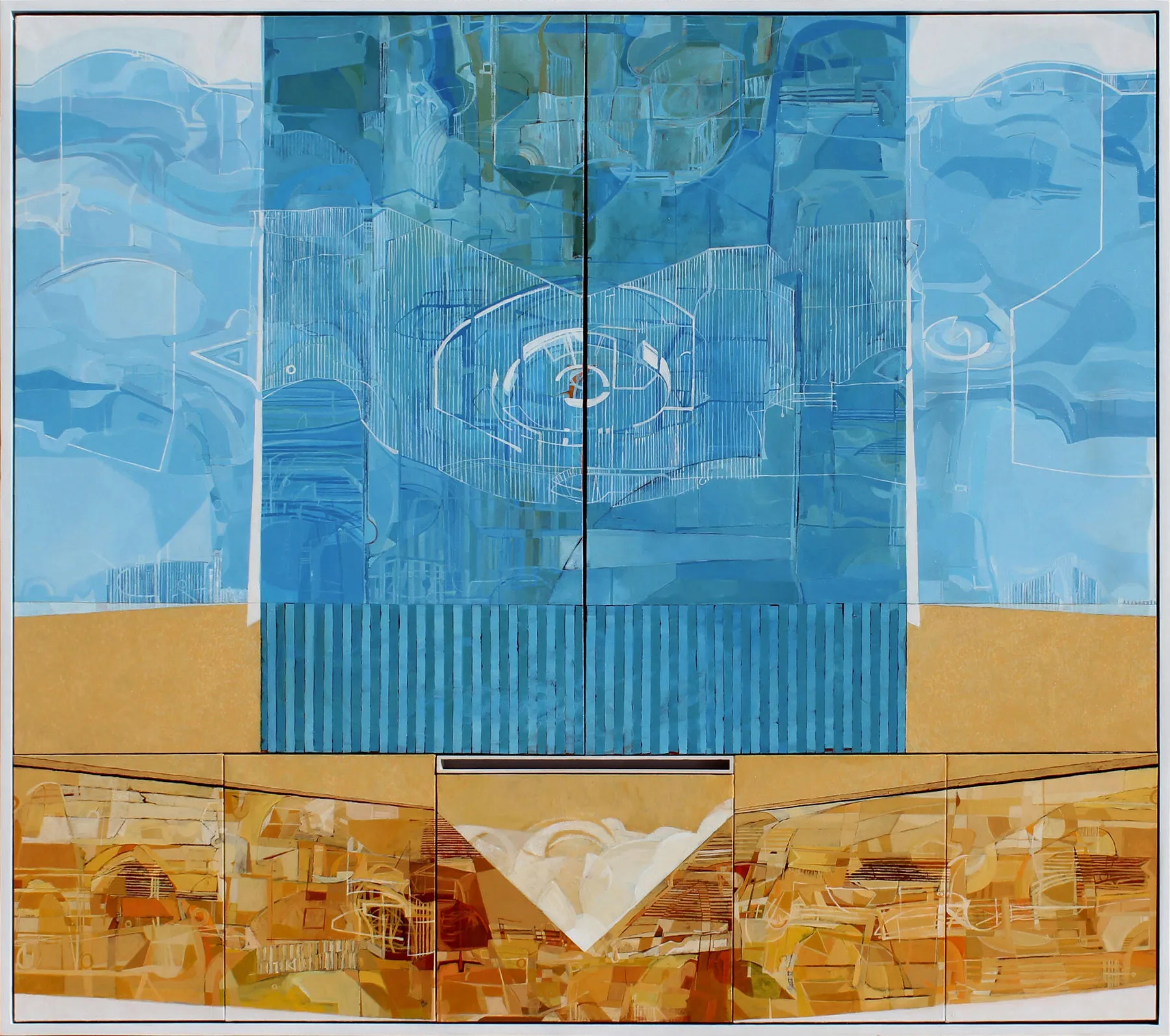 Building on sand, Rui Tavares, 2012, Acrylic on canvas