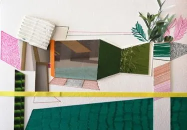Moradia de sonho#21, Ana Pais Oliveira, 2019, Mixed media on card