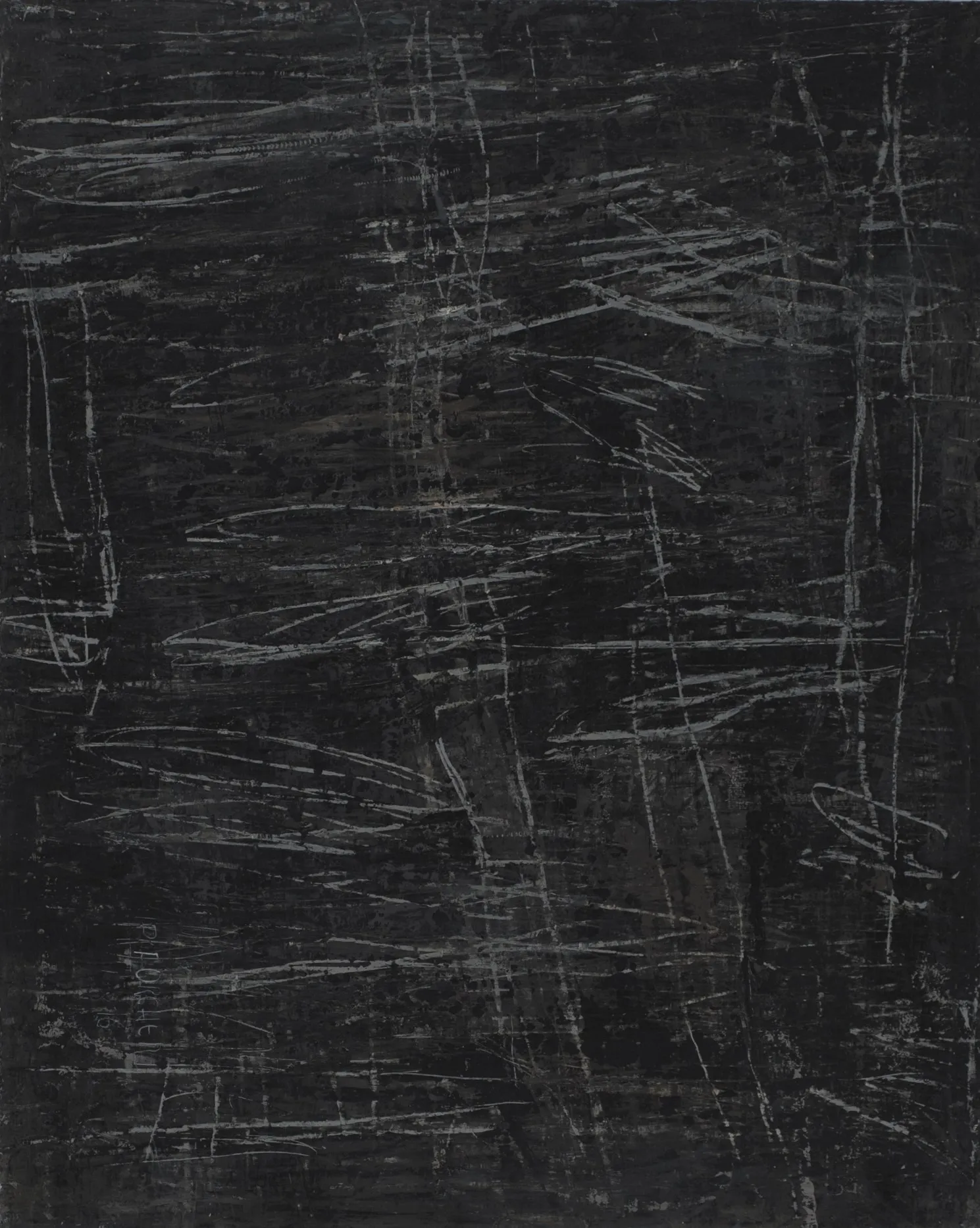 Danse nocturne, Jean Pierre Porcher, 2016, Acrylic with graphite on MDF