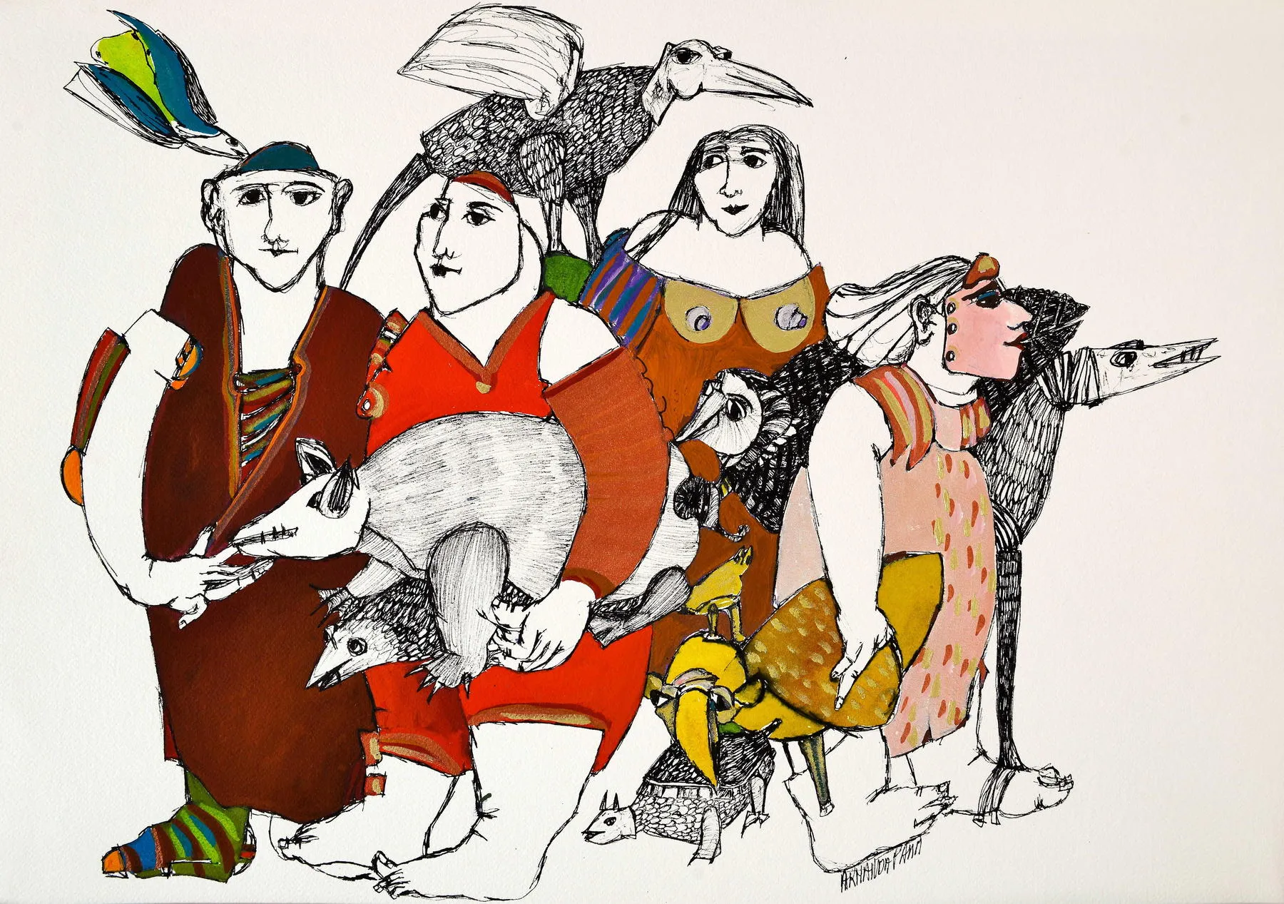 Untitled (146-06), Armanda Passos, 2014, India ink and gouache on paper