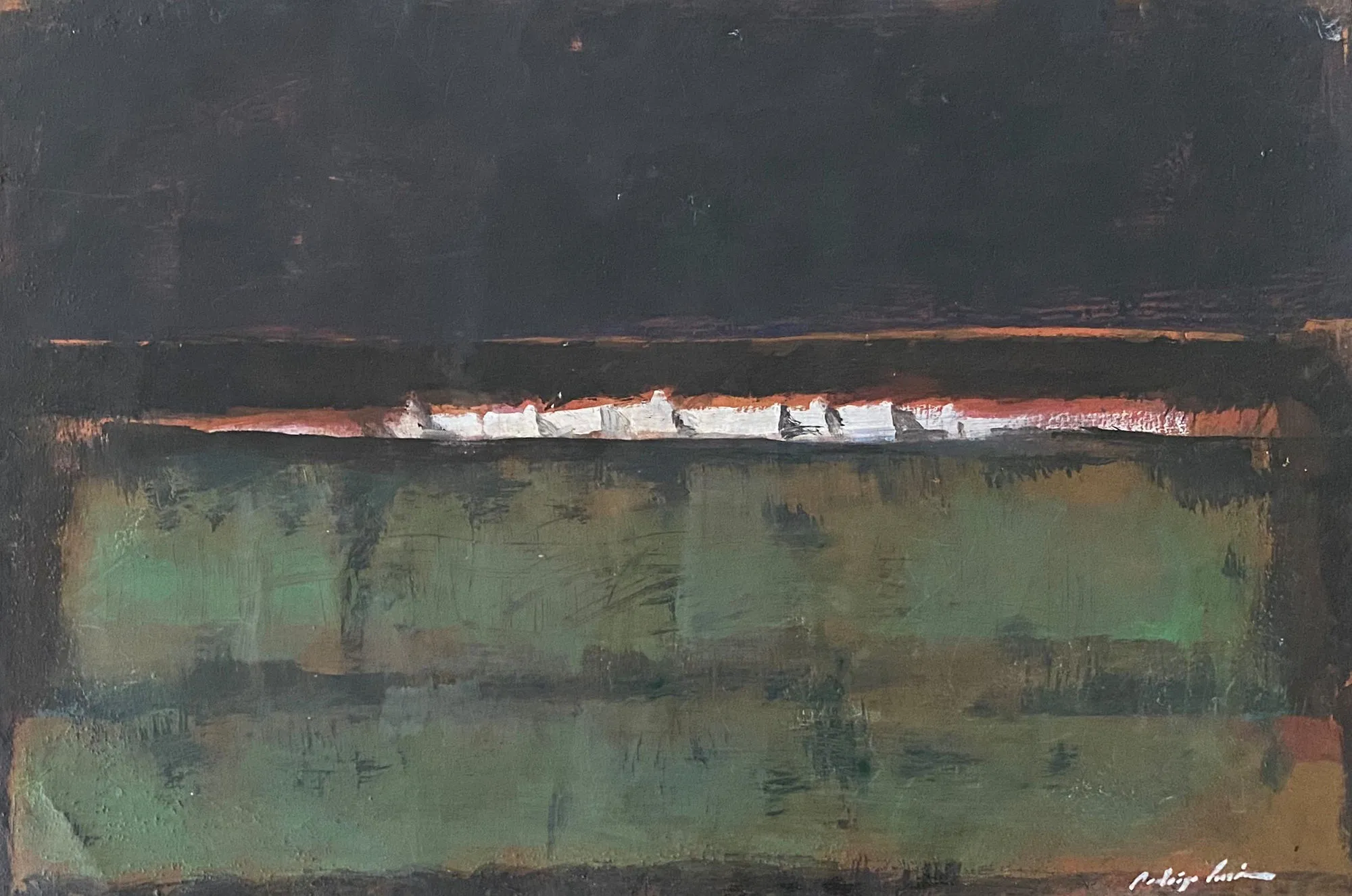 Monastère I, Rodrigo Ferreira, 2019, Oil on paper