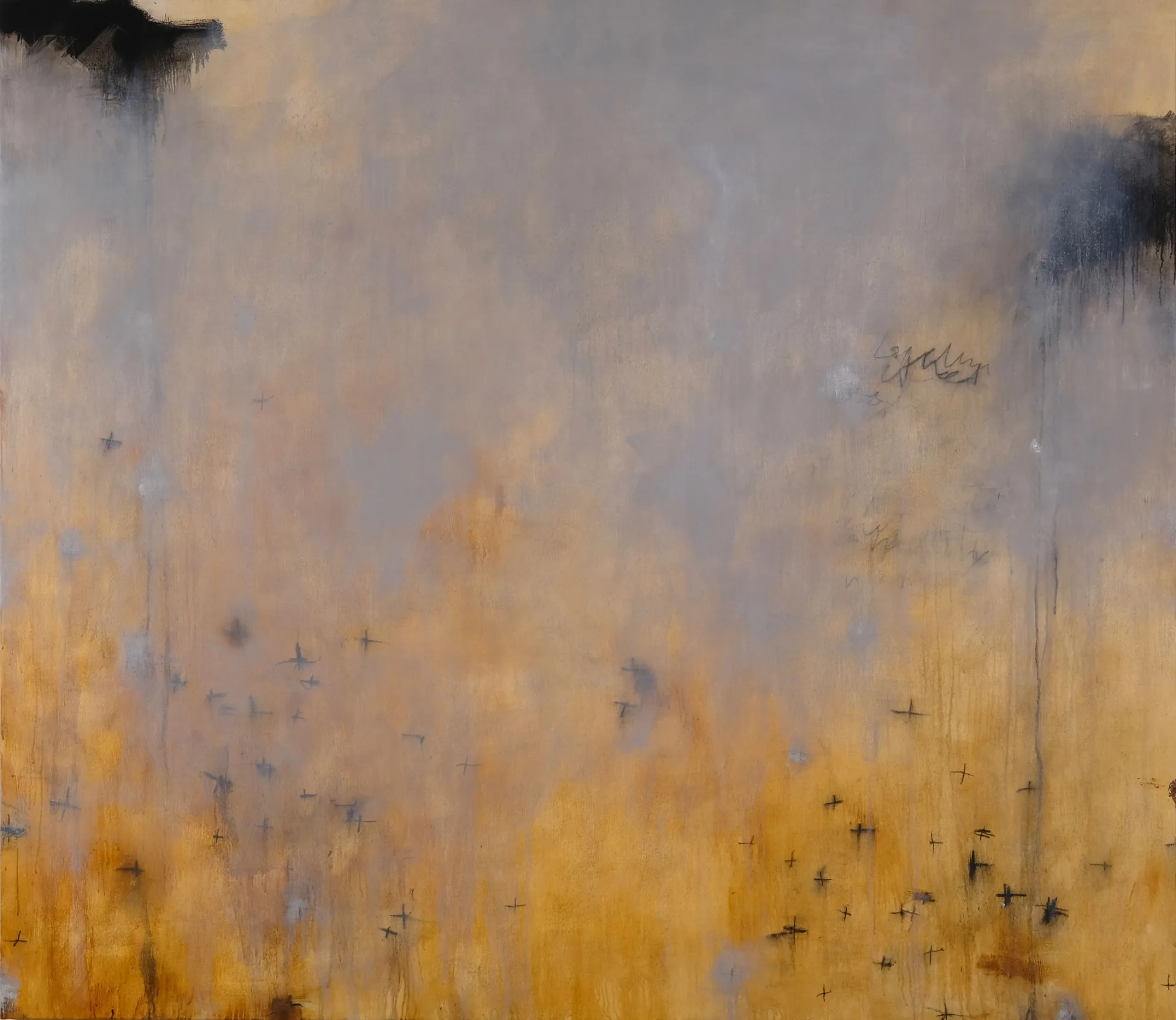 Lacuna, Steven Seinberg, 2023, Mixed media with oil on canvas