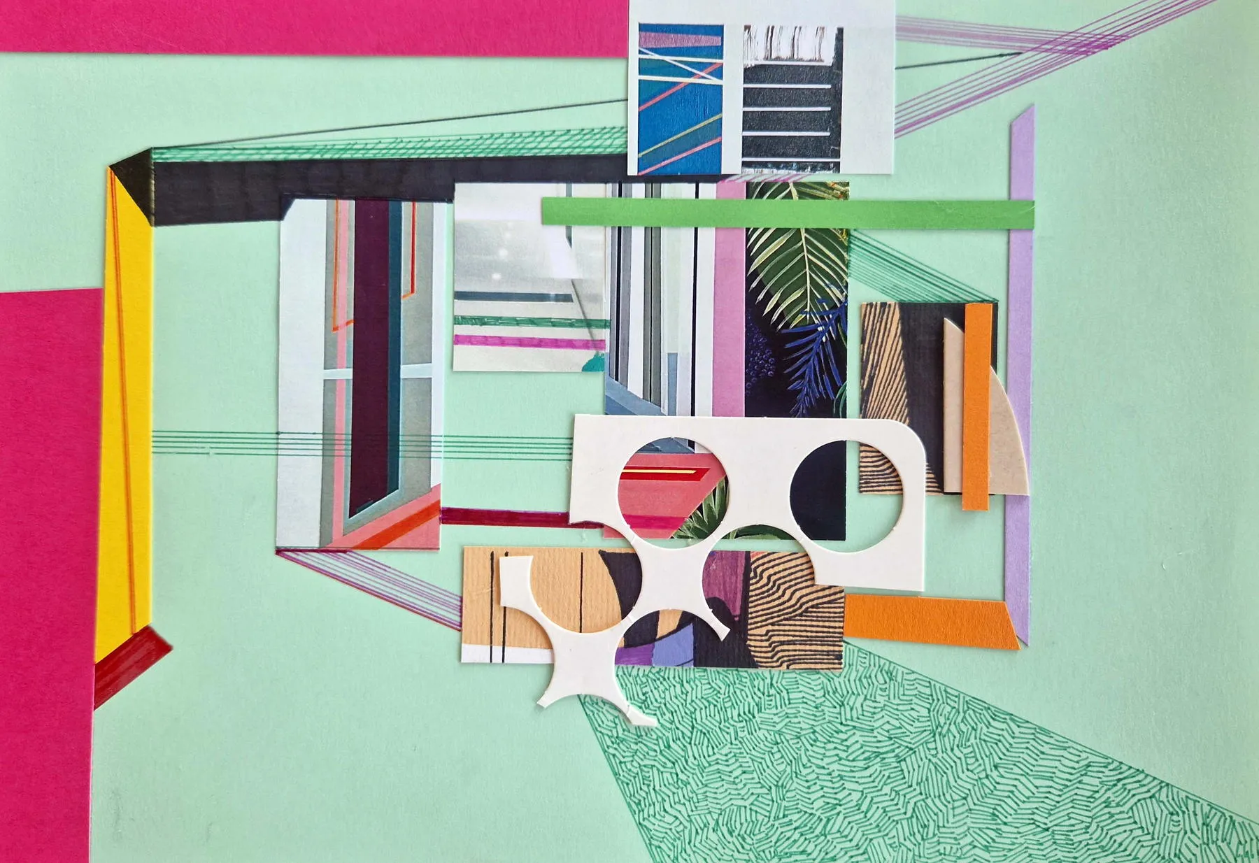 Small guide for constructors #3, Ana Pais Oliveira, 2023, Mixed media on card