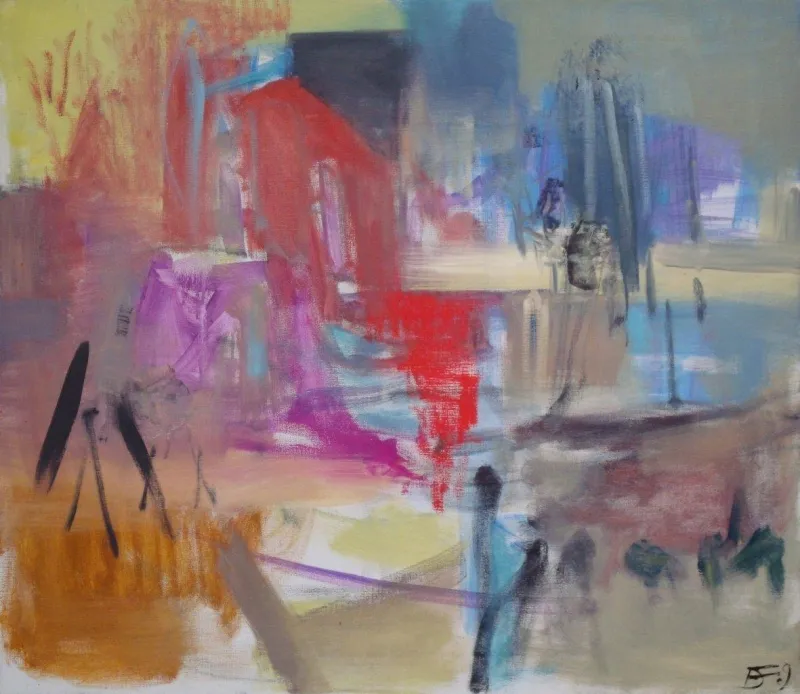 The Long Journey, Deolinda Fonseca, 2011, Oil on canvas