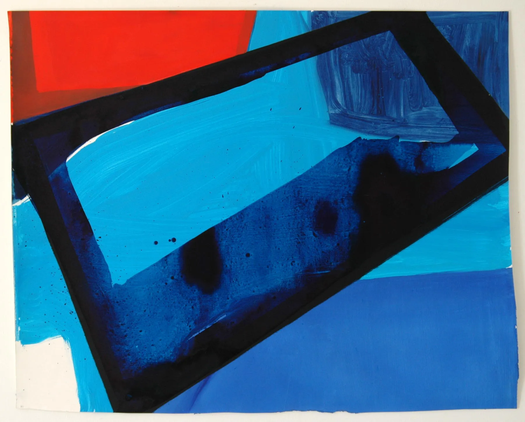 Azul Especular, Ana Sério, 2012, Oil on paper