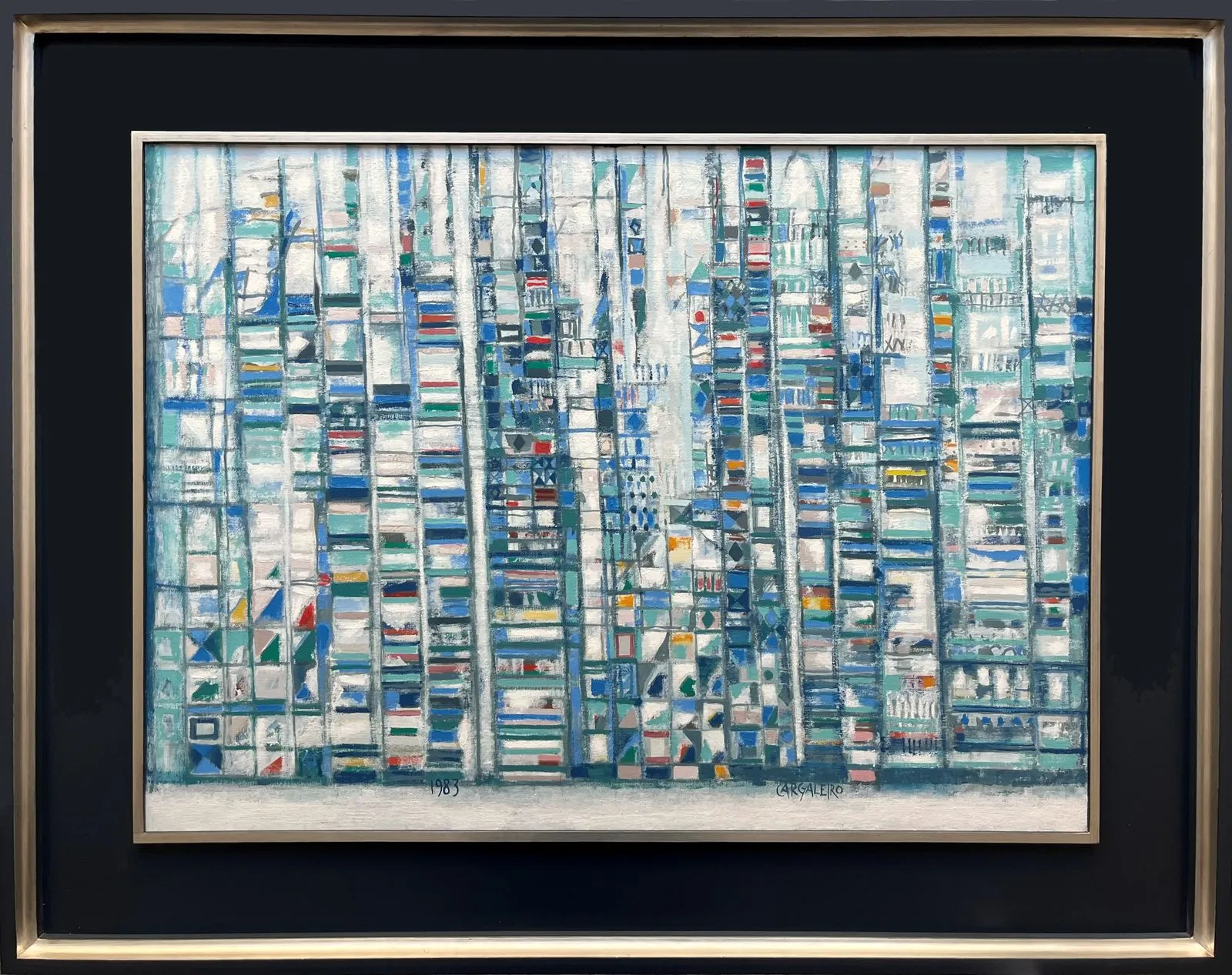 Les Rues Blanches, Manuel Cargaleiro, 1983, Oil on canvas