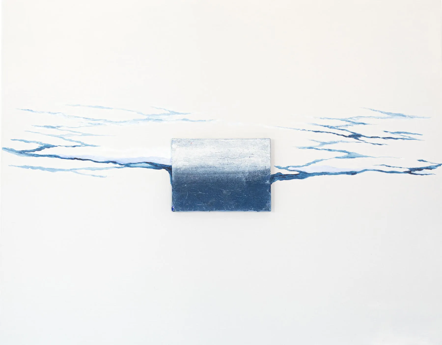 Derivaciones Aéreas, Alberto Reguera, 2021, Mixed media on canvas