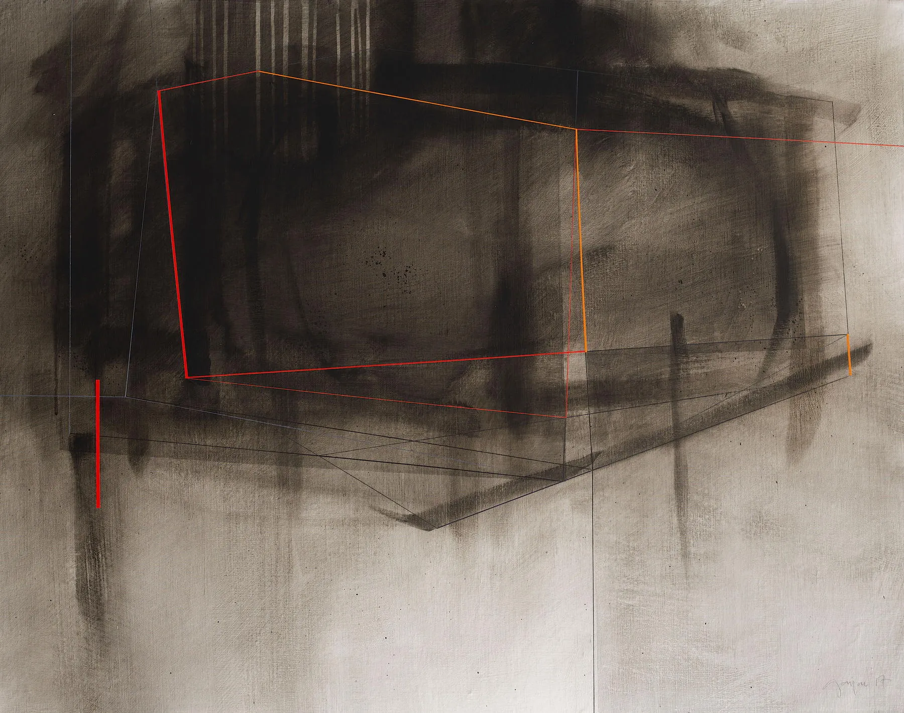 Separated Land #72, Fernando Gaspar, 2017, Acrylic on canvas