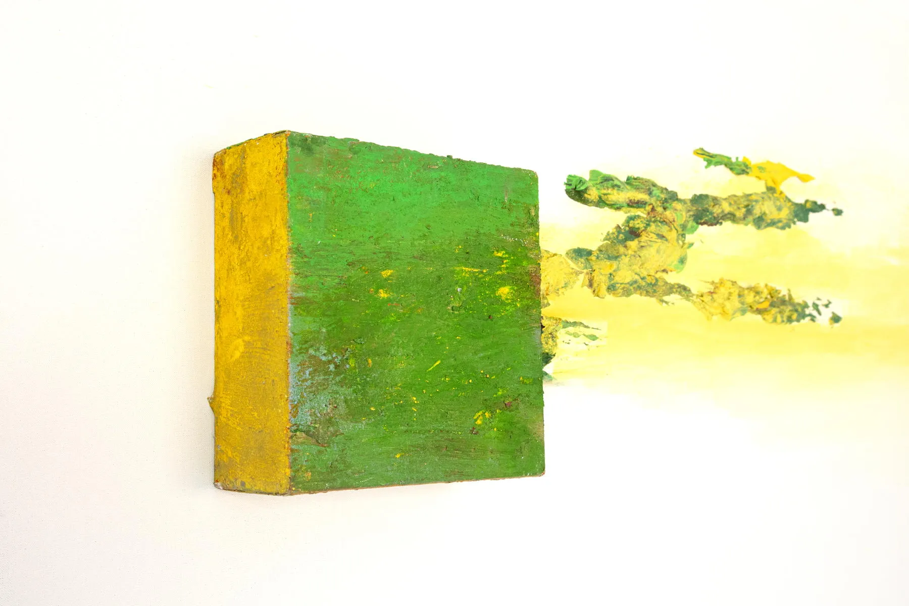 Biochromatic Objet Painting, Alberto Reguera, 2021, Mixed media on canvas