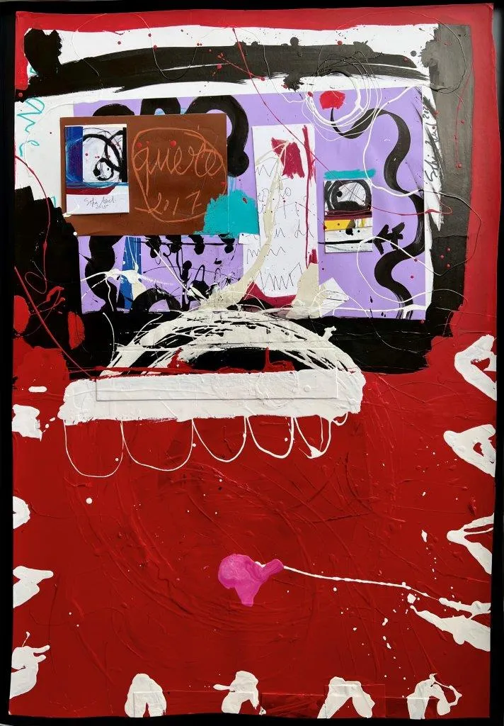 Escrita Íntima, Sofia Areal, 2022, Mixed media on canvas
