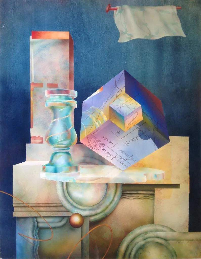 A Esfera, Tellechea, 2004, Acrylic on wood