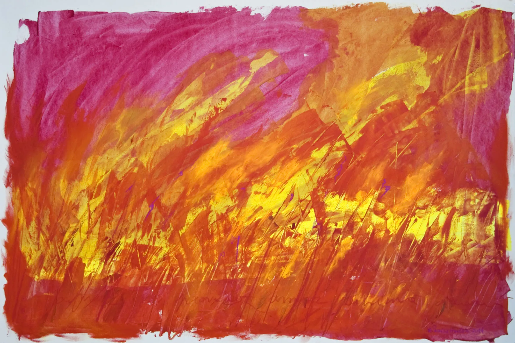 How things neither begin nor end #15, Patrícia de Herédia, 2014, Mixed media on paper