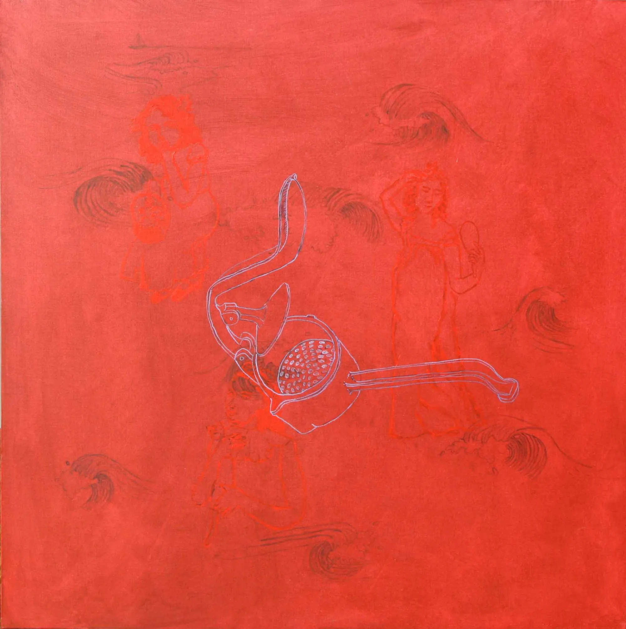 99 16 Funções mecânicas II, Benedita Kendall, 2009, Acrylic on canvas