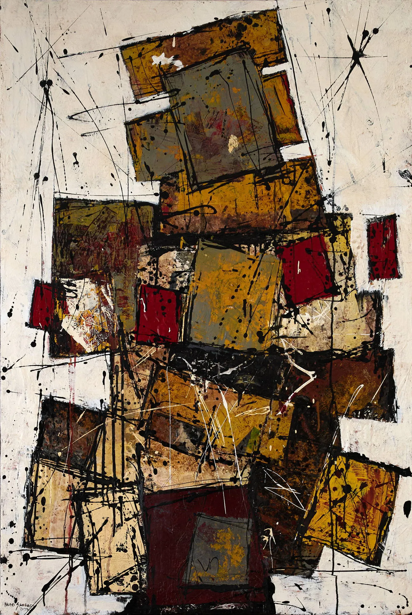 Untitled (292-02), Nuno Santiago, 2025, Mixed media on canvas