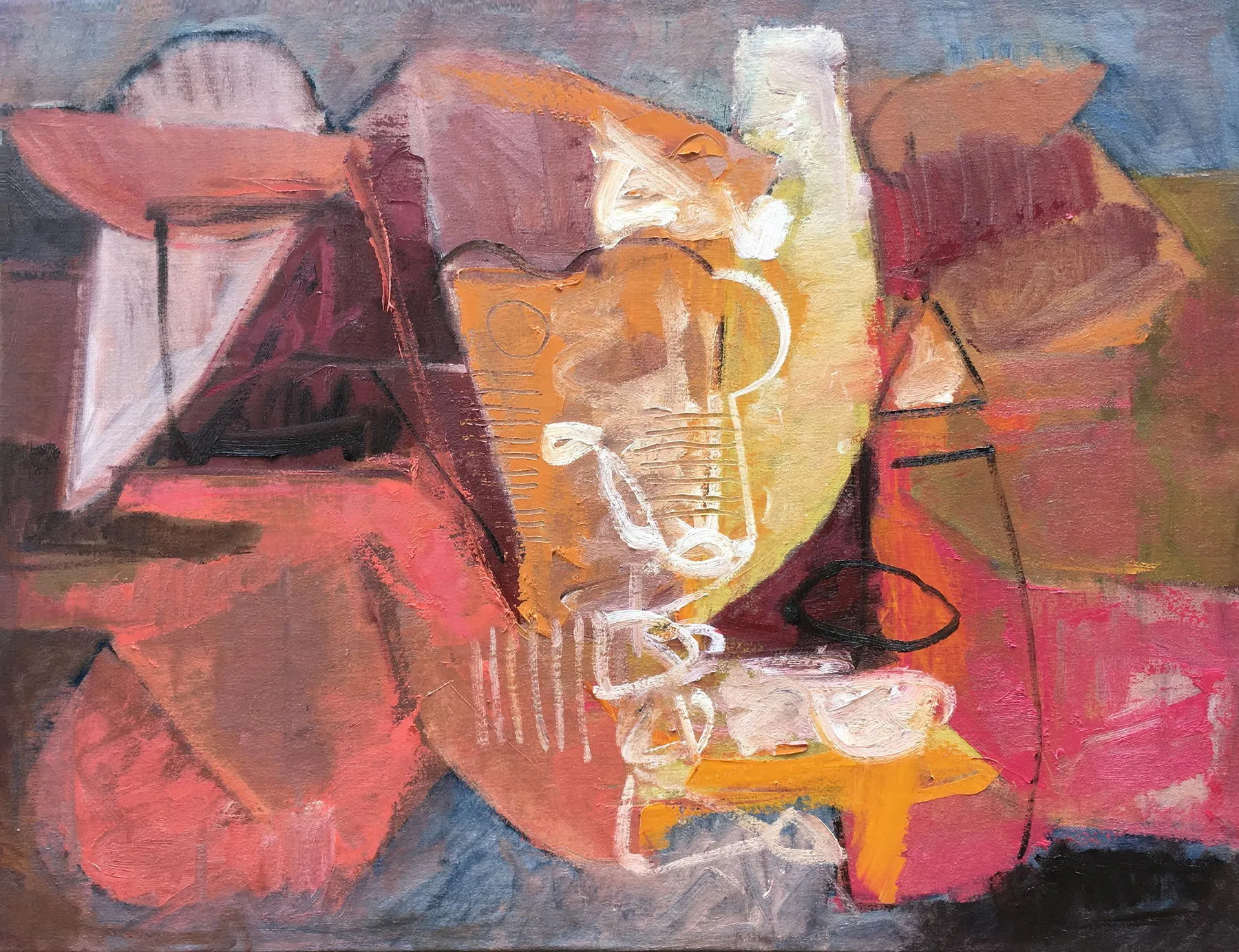 Rinnovate conoscenze, Bruno Pedrosa, 2018, Acrylic on canvas