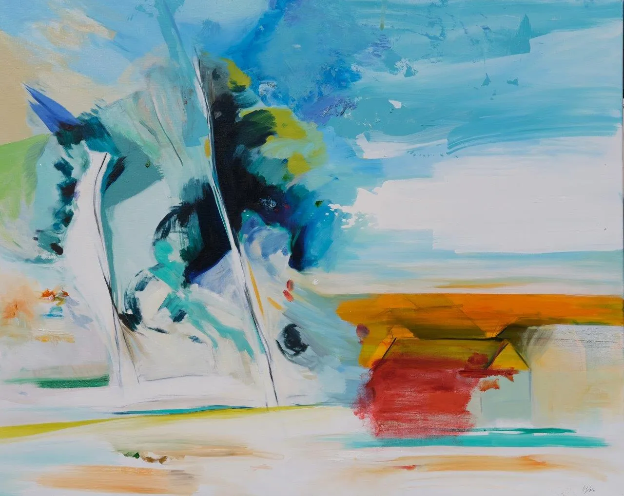 Ser-paisagem XIX, Ana Sério, 2022, Oil on canvas