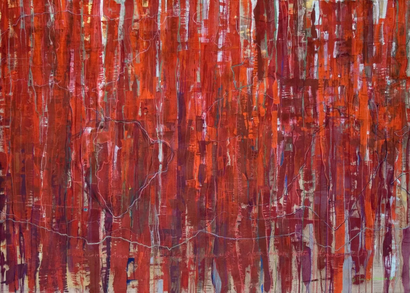 Emaranhamentos #00, Patrícia de Herédia, 2024, Mixed media on canvas