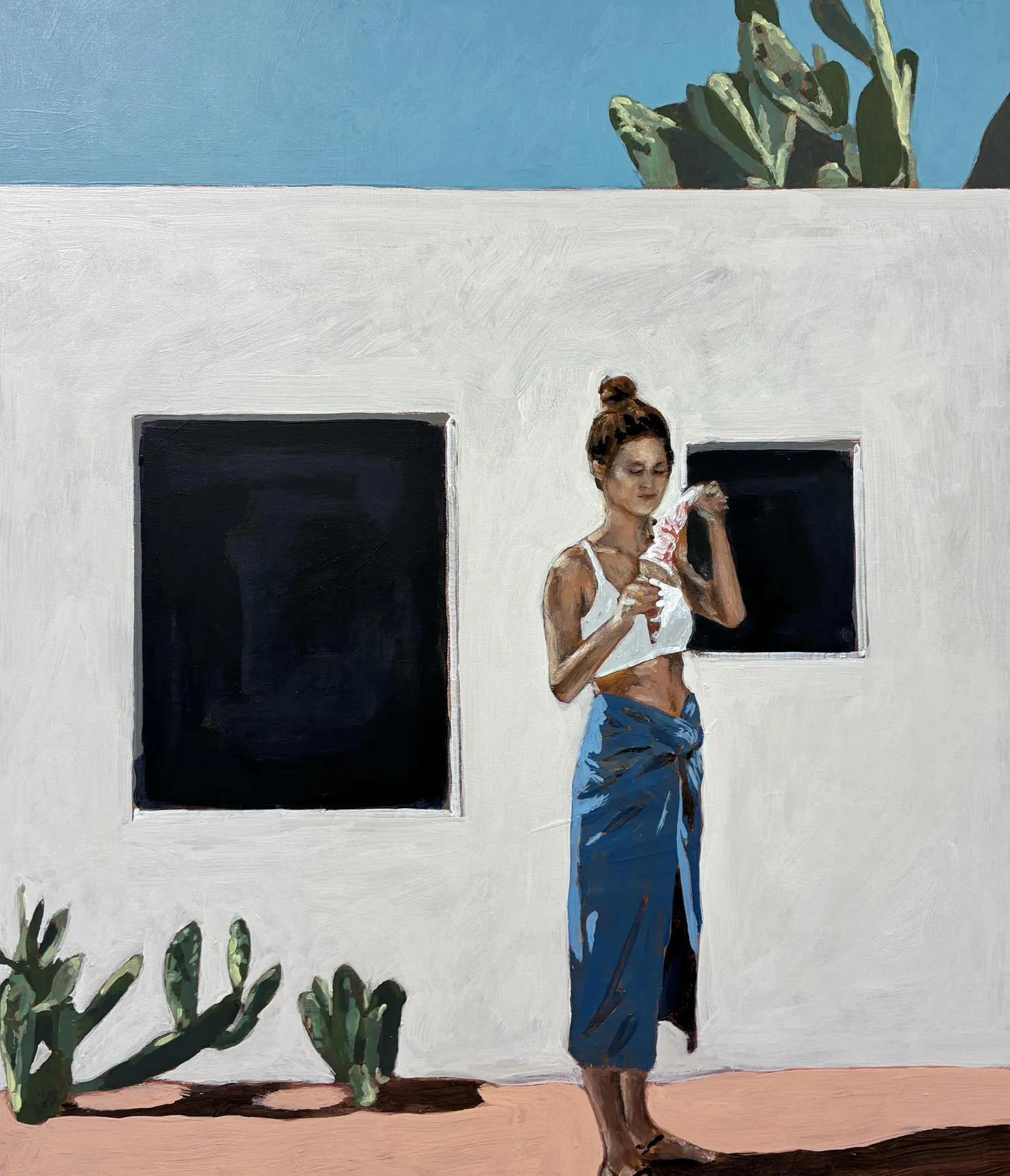 Untitled (301-12), Ana Cardoso, 2026, Acrylic and coloured pencil on MDF