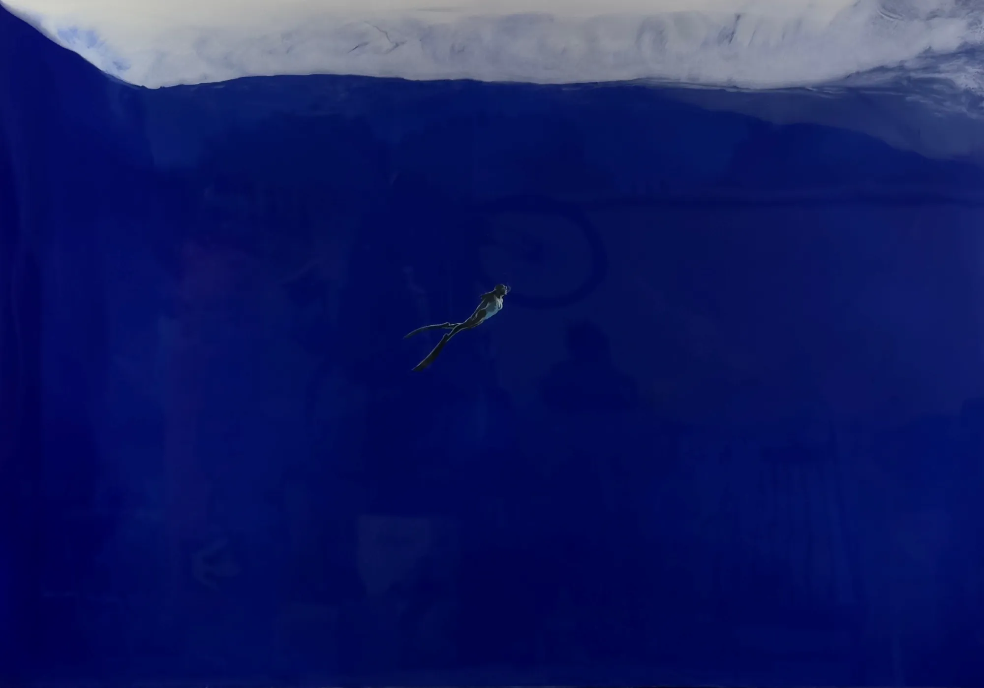 Big Blue, Jorge Hernández, 2024, Mixed media on wood
