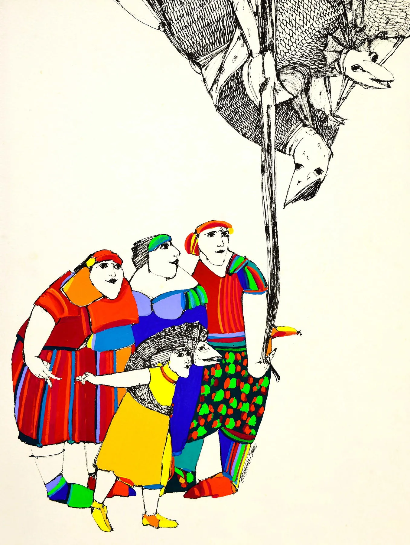 Untitled (146-09), Armanda Passos, 2014, India ink and gouache on paper