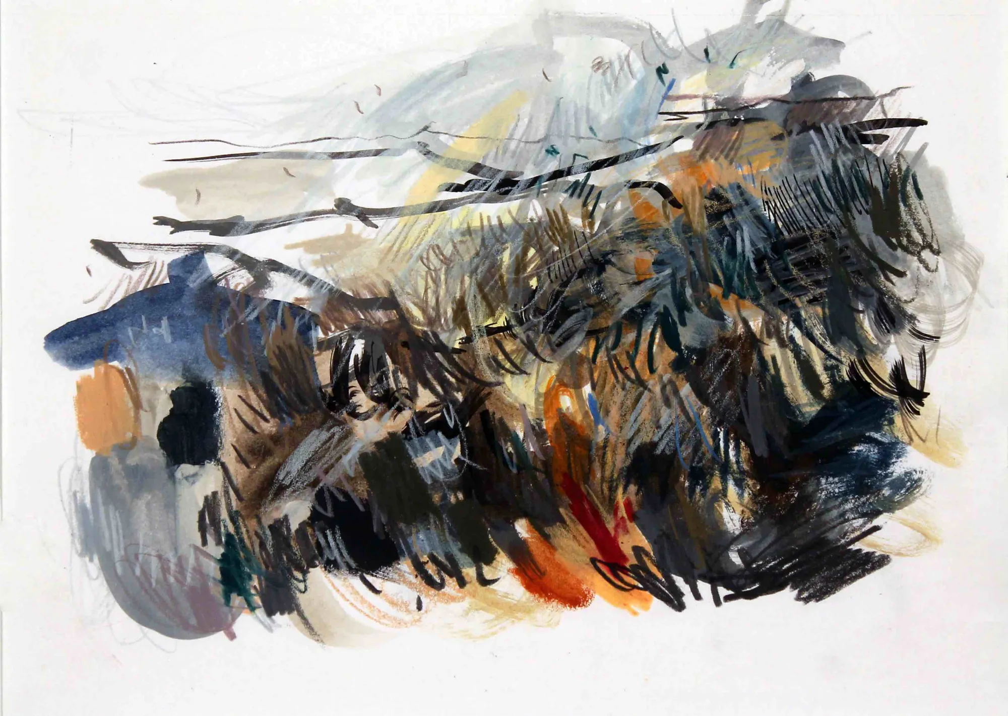 ISNESS #2A, Susana Chasse, 2024, Mixed media on paper
