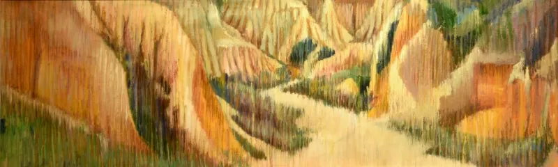 Untitled, Stefanie Pullin, 2021, Mixed media on canvas