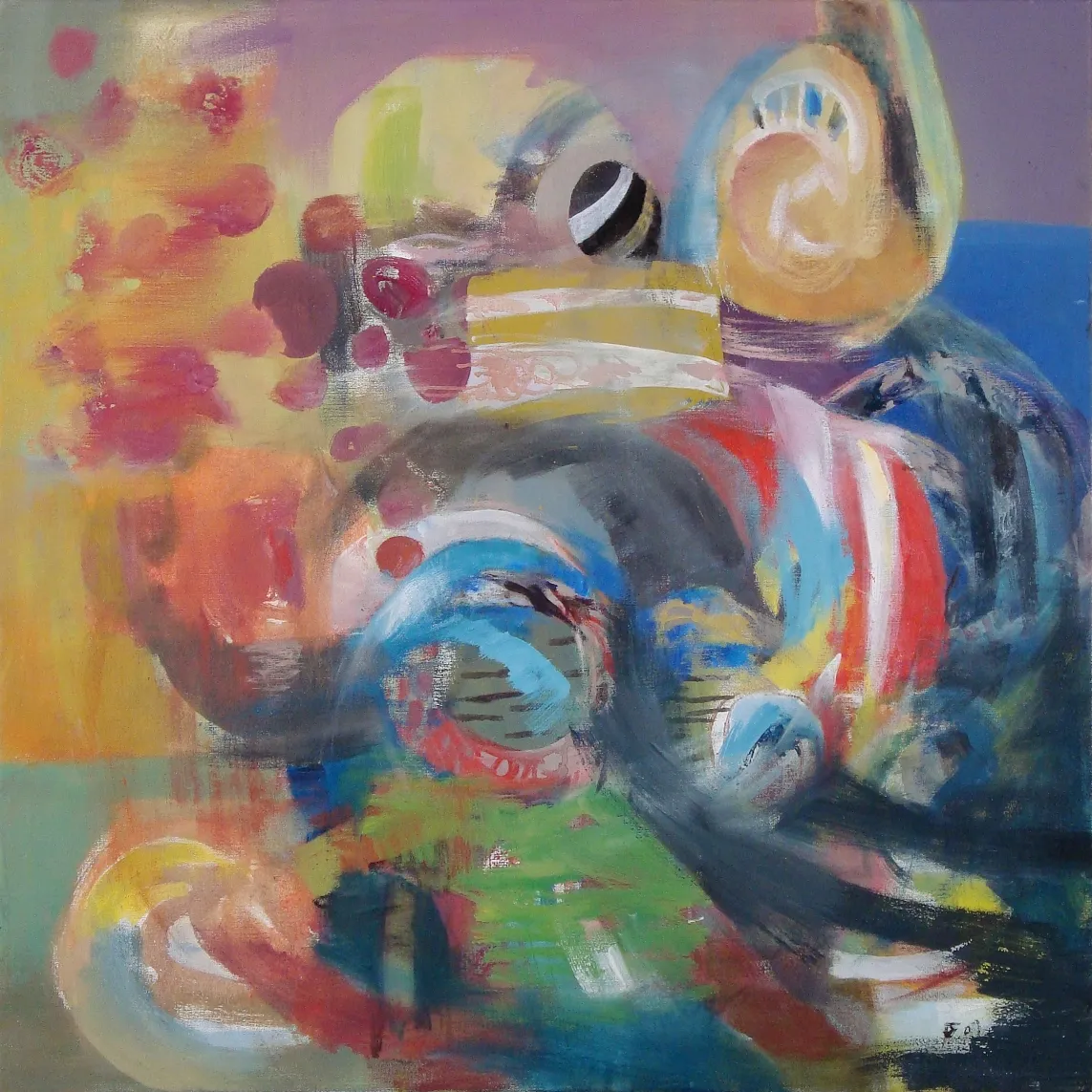 Candy wars, Deolinda Fonseca, 2009, Oil on canvas