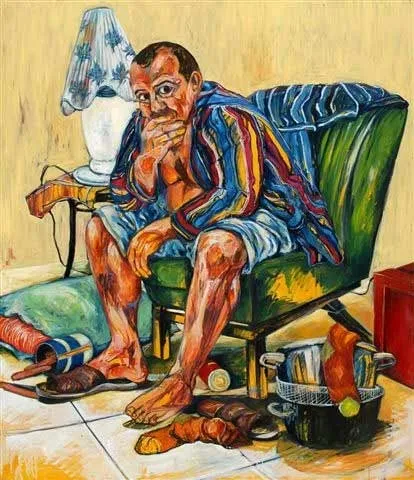 Untitled (Male figure), Elizabete Leite, 2006, Oil on canvas