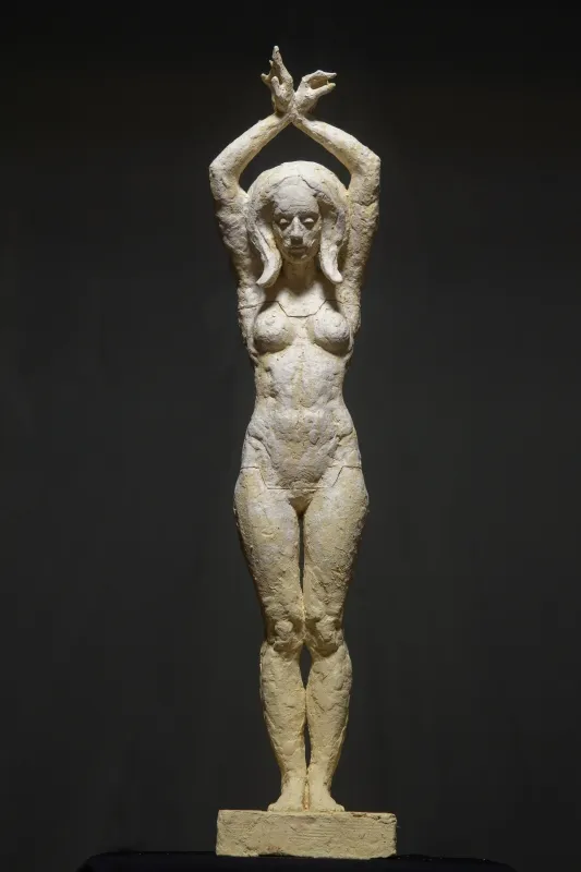 Chamadora de Espíritos #6, Daniel Gamelas, 2025, Ceramic with engobe