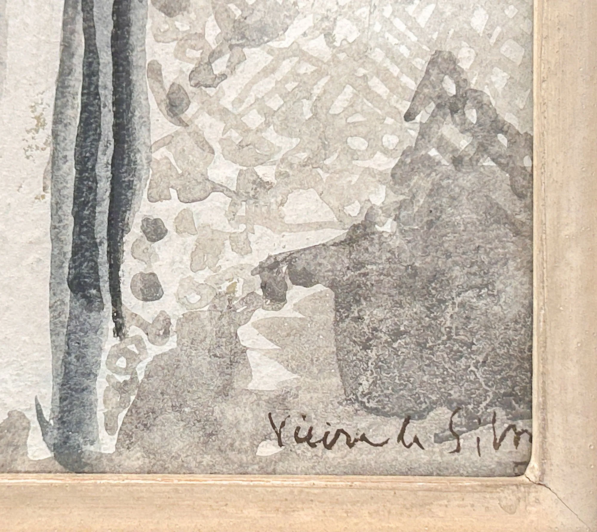 Portrait d'une Ville, Vieira da Silva, 1957, Gouache on paper