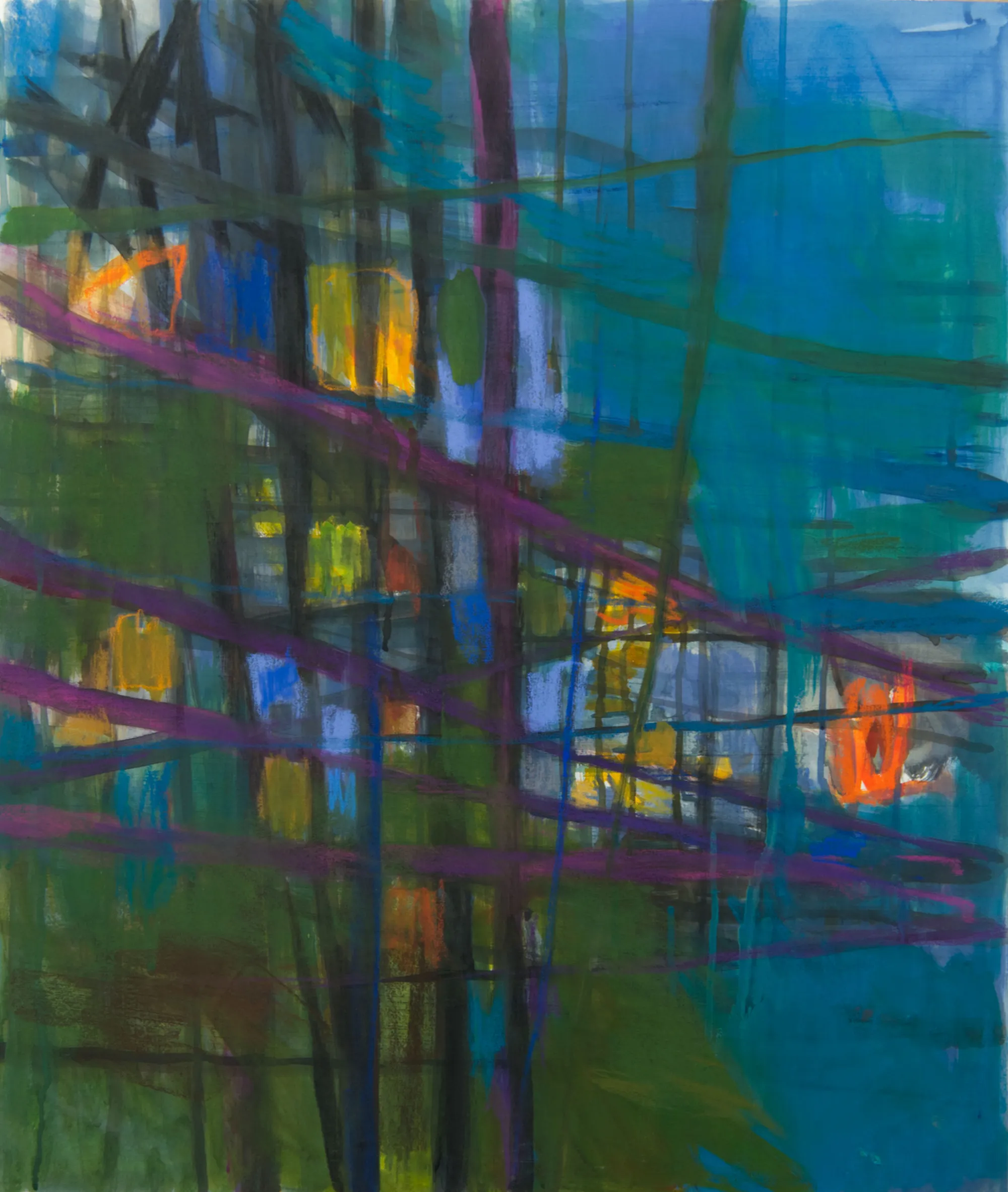 Estudo para Cidade I, Branislav Mihajlović, 2026, Pastel on paper