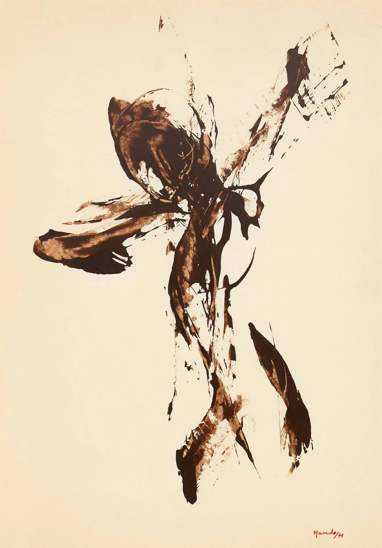 Untitled (300-36), Moita Macedo, 1971, Acrylic on paper