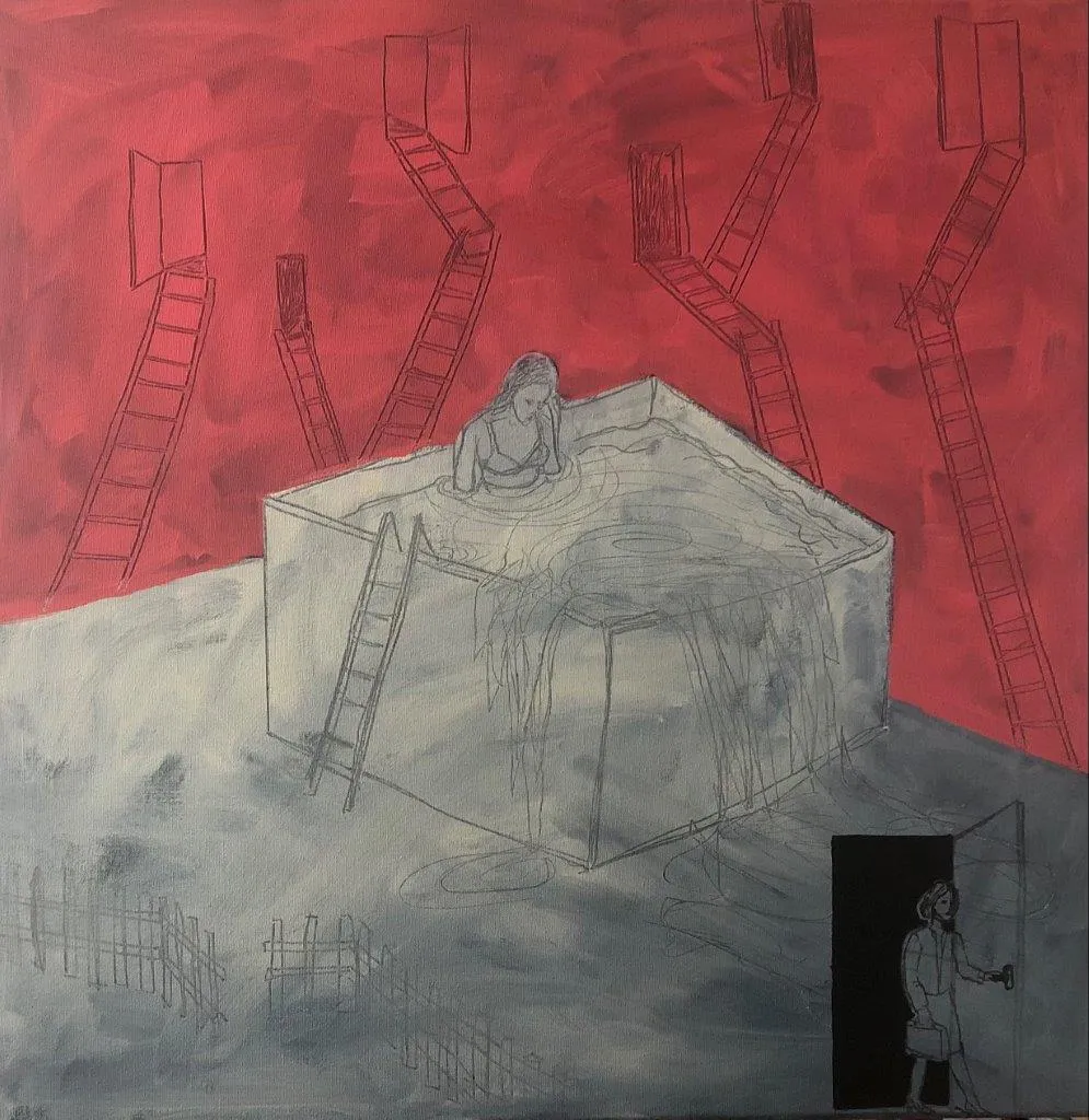 Lugares de conforto (229-14), Benedita Kendall, 2020, Acrylic on canvas