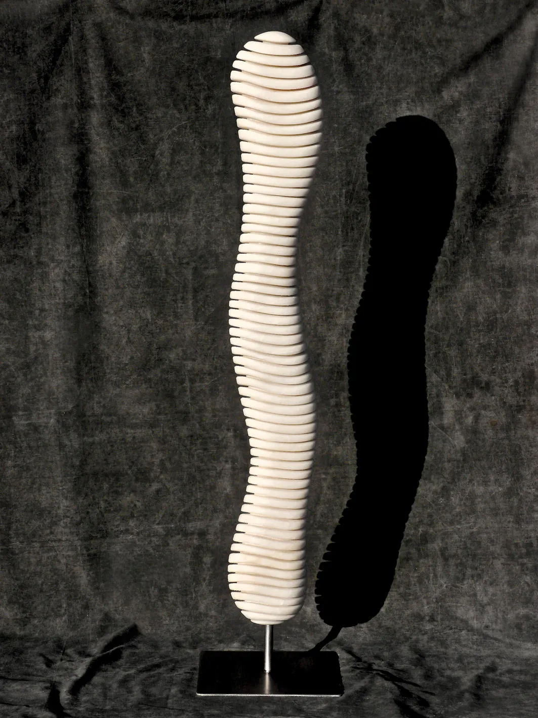 Diasorus, Jean-Frédéric Bourdier, 2017, White marble sculpture