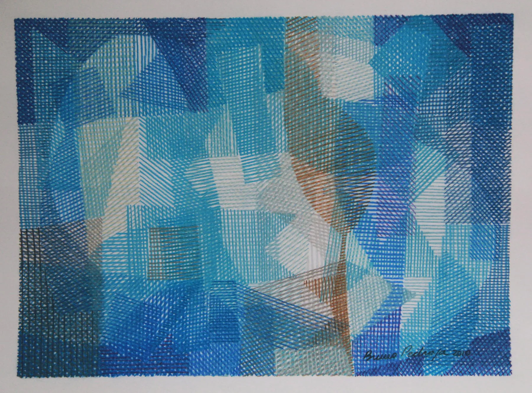 Blue Days, Bruno Pedrosa, 2010, Pastel on paper