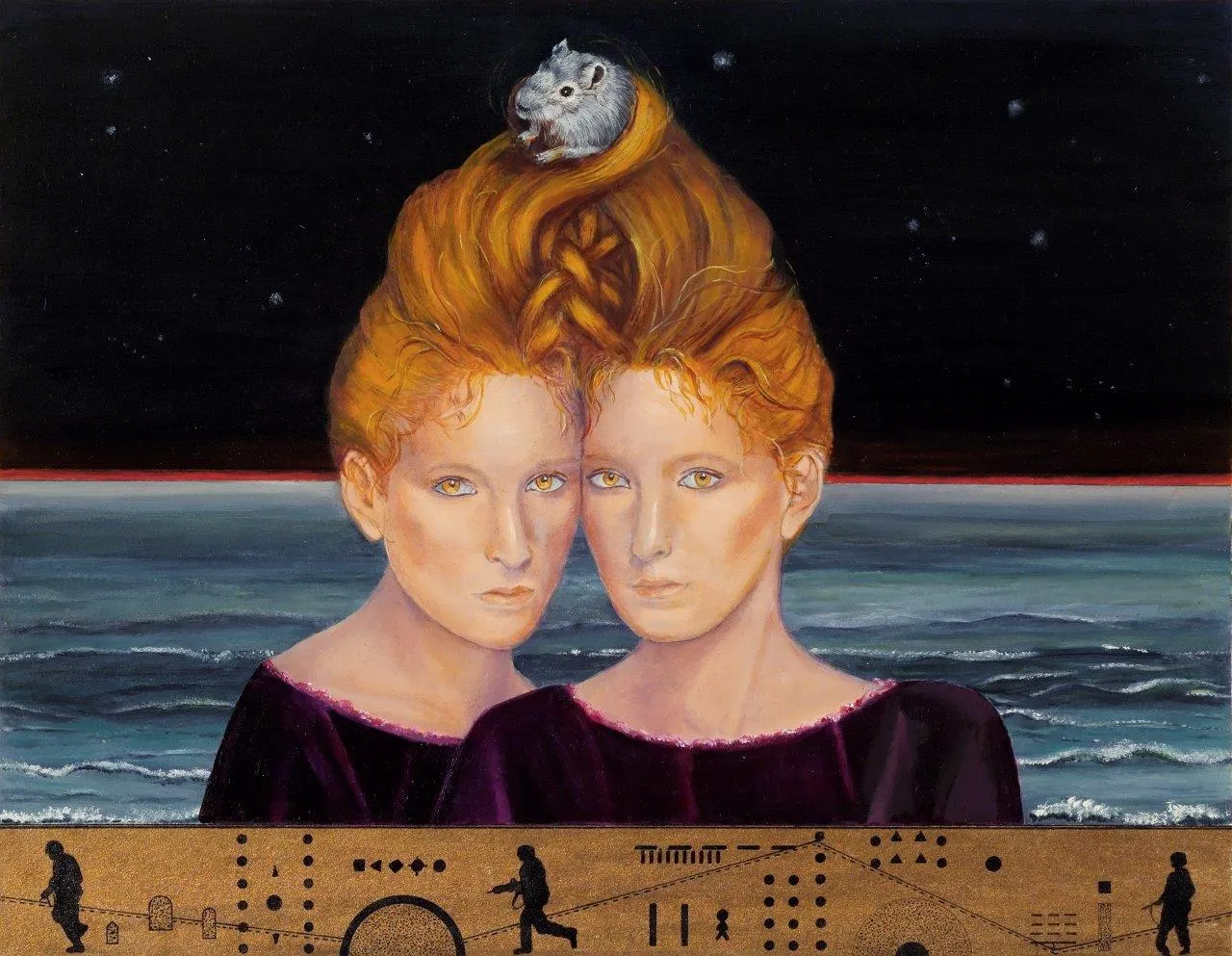 Map of Harmony, Margarida Kendall, 2007, Oil on cardboard