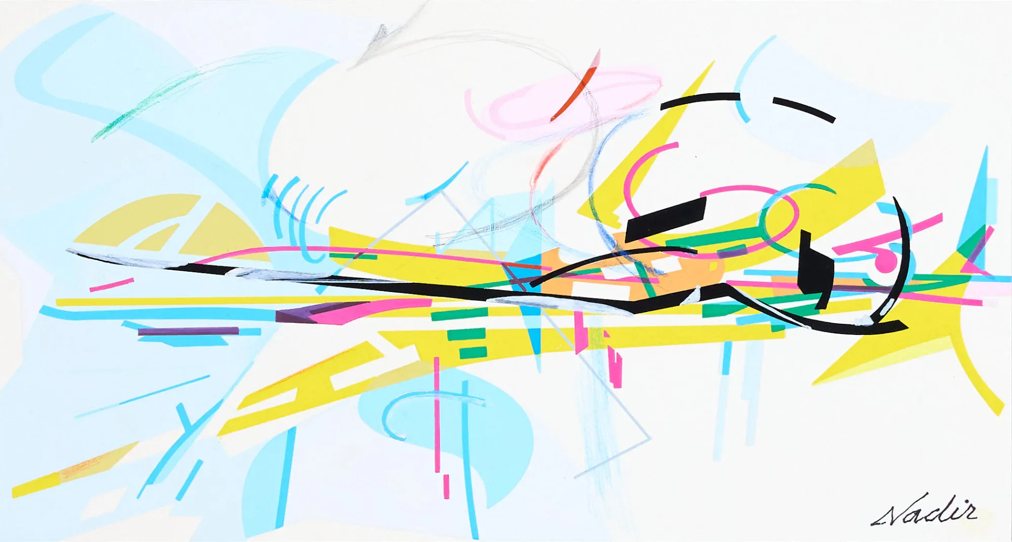 Untitled, Nadir Afonso, Mixed media on paper