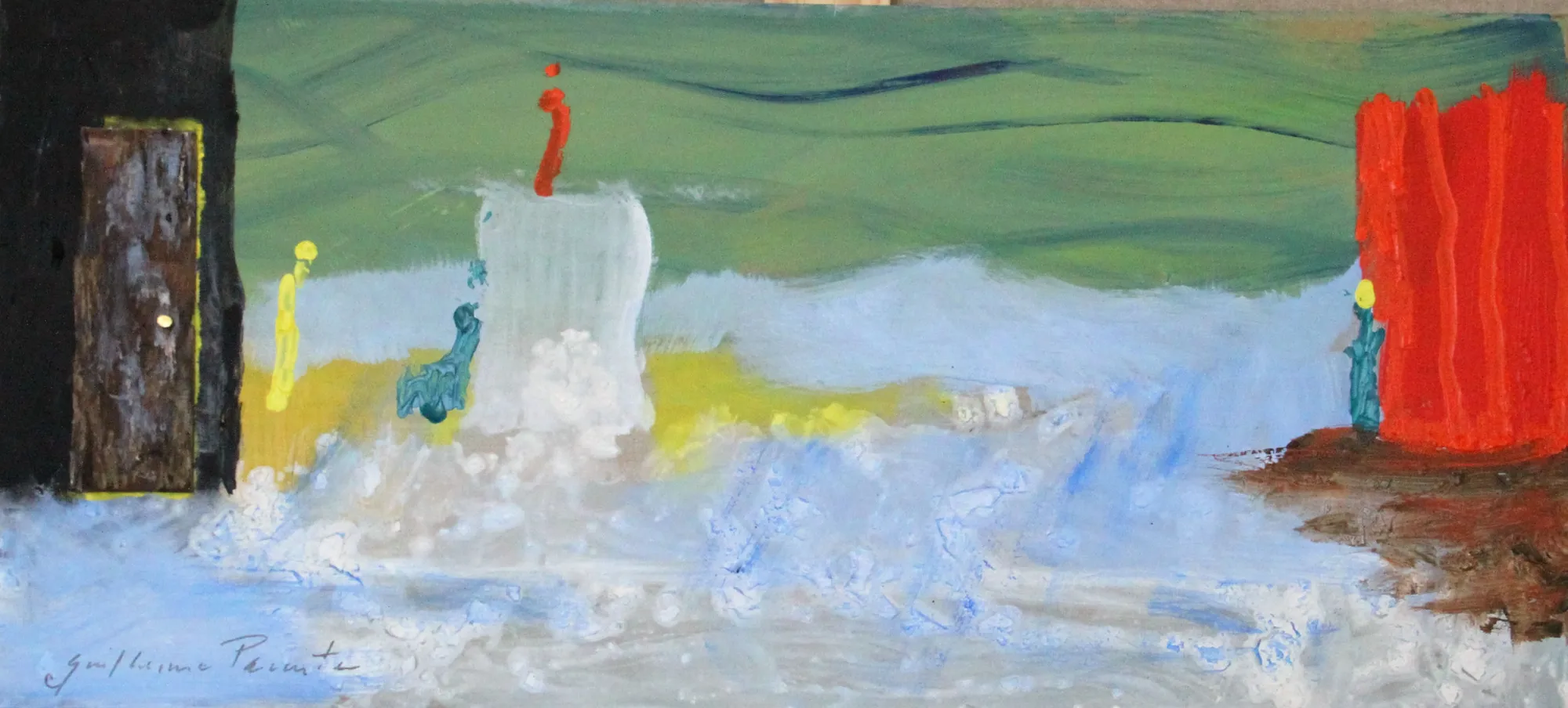 O dilema do prisioneiro, Guilherme Parente, Mixed media on canvas