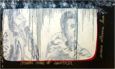 Muito antes do amanhecer, Cristina Guise, 2006, Acrylic and pastel on canvas