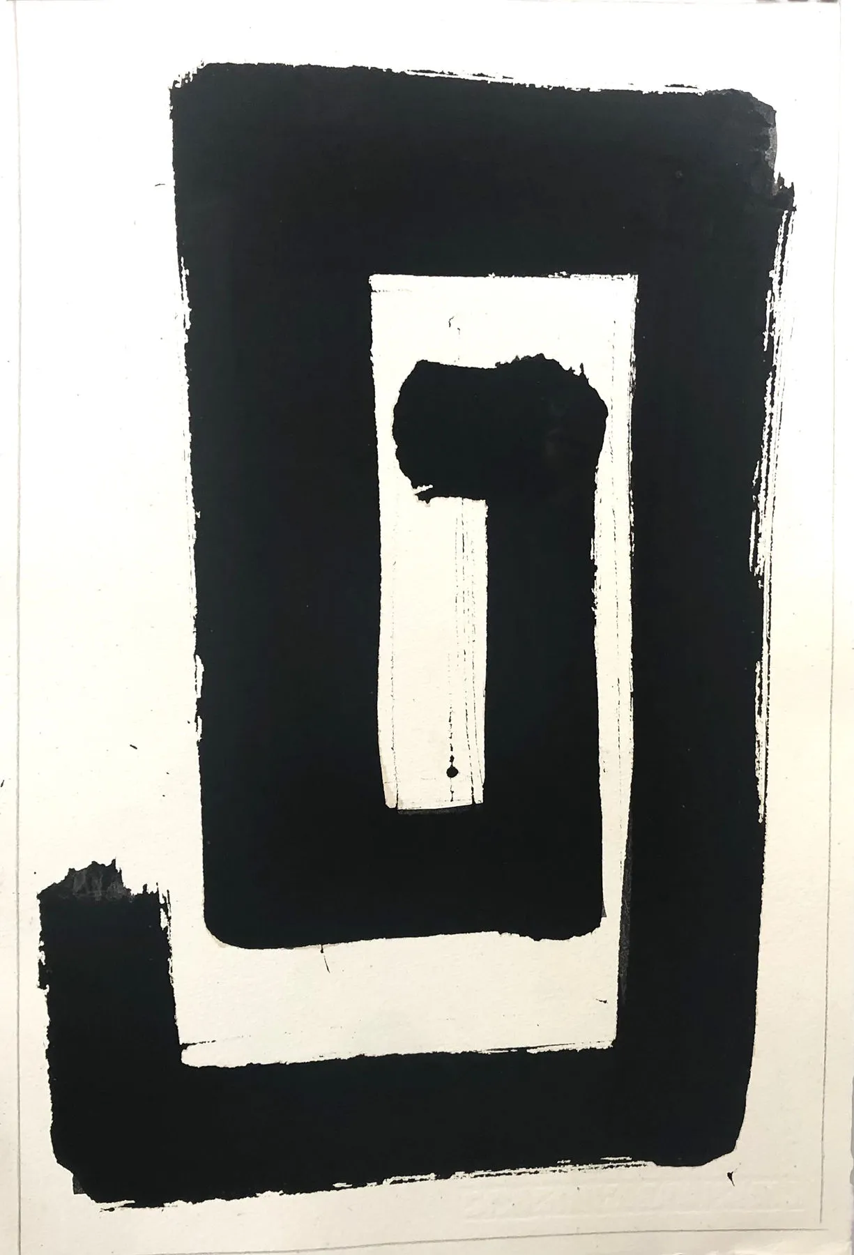 La Frontera de la Inquietud (262-48), Gustavo Mendez-Lizka, 2021, Mixed media on paper