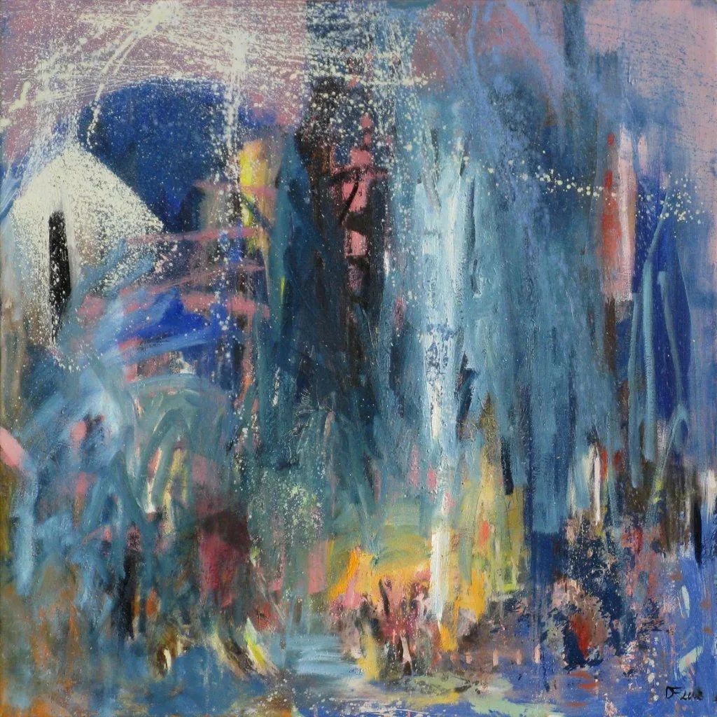 Building it all again, Deolinda Fonseca, 2008, Oil on canvas