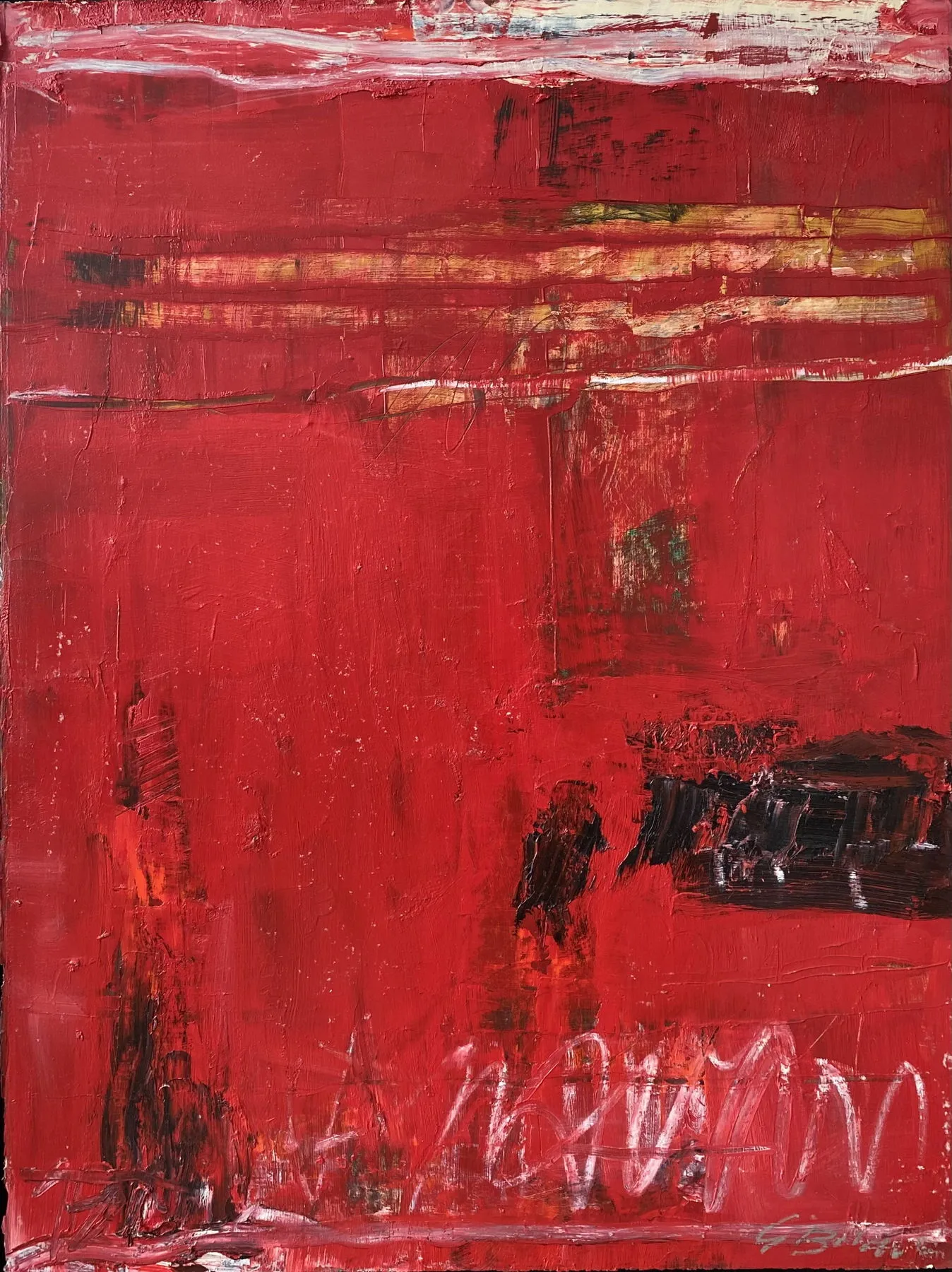 Untitled (P104-33), González Bravo, 2022, Oil on paper