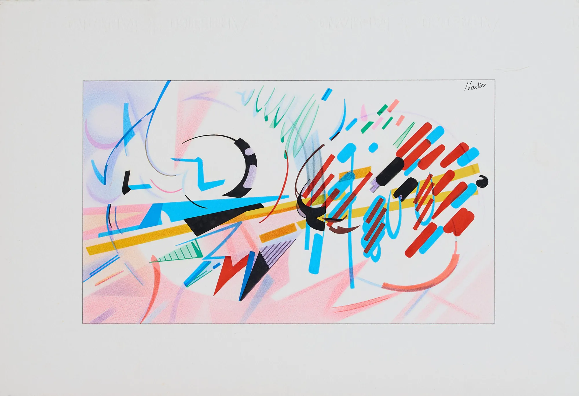 Untitled, Nadir Afonso, Mixed media on paper